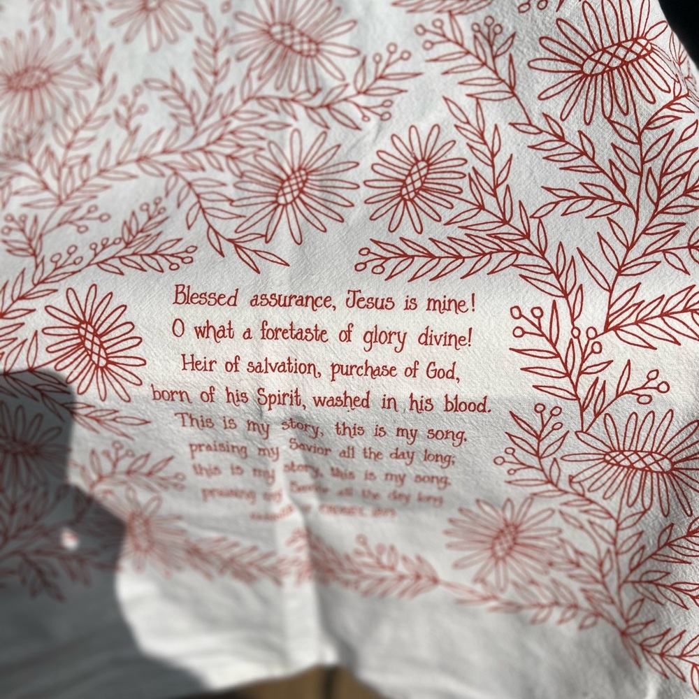 Blessed Assurance Kitchen Towel